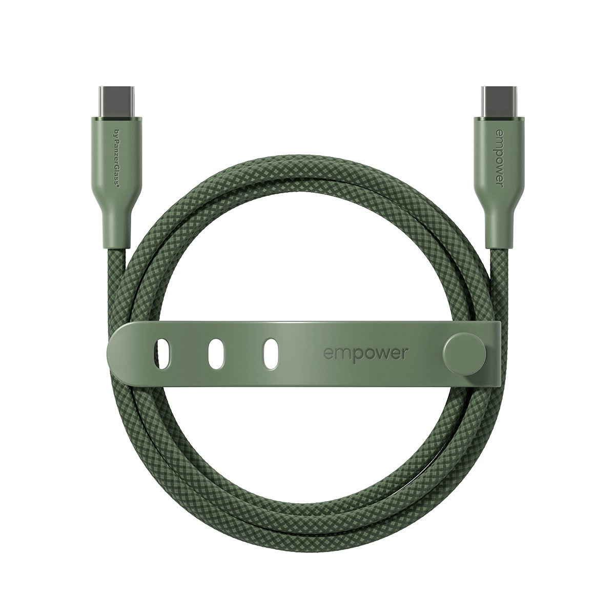 empower™ by PanzerGlass® Racing 60W USB-C to USB-C Cable | USB 2.0 | 2M | Sage